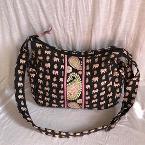Vera Bradley Pink Elephants Shoulder Bag
